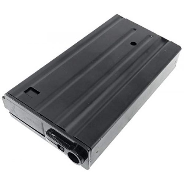 SportPro Airsoft Gun Magazine 6 SportPro 420 Round Metal High Capacity Magazine for AEG SR25 Airsoft - Black