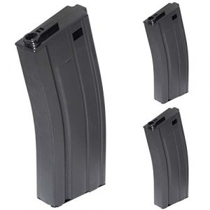Airsoft Shopping Mall Airsoft Gun Magazine 1 Airsoft Shooting Gear 3pcs 70rd Mid-Cap Mag Magazine for G&P ICS Classic Army Tokyo Marui M4 M16 Series AEG Black