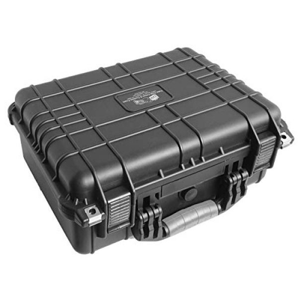 Case Club Pistol Case 6 Case Club Waterproof 2 Pistol Case & Accessory Pocket with Silica Gel