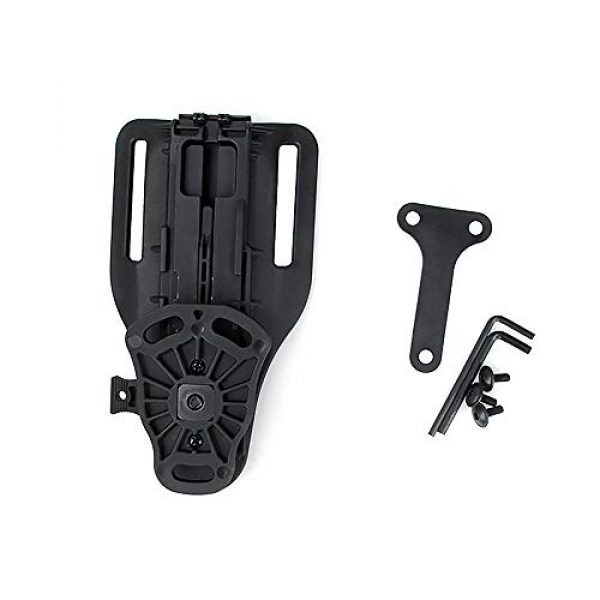 TMC Airsoft Gun Holster 1 TMC Adjustable Belt Holster Drop Adapter (BK) Paintball Airsoft