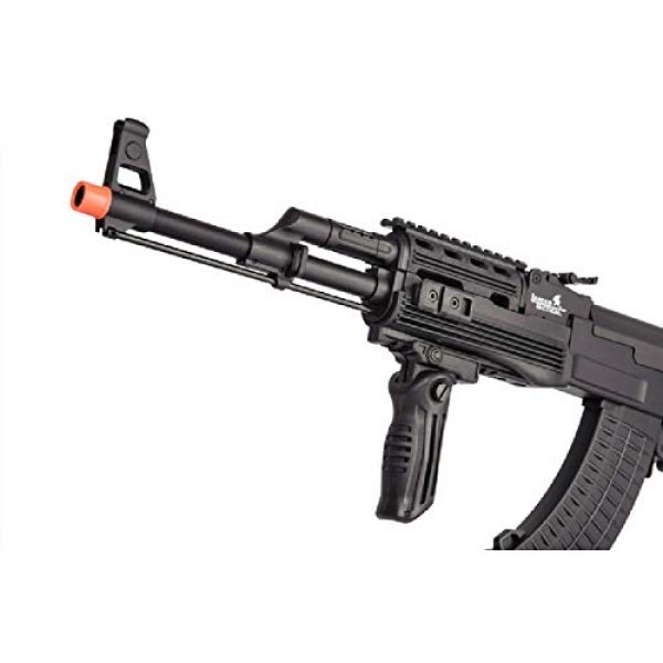 Lancer Tactical Airsoft Rifle 6 Lancer Tactical LT-728U AEG Airsoft Rifle with Folding Stock with Battery and Charger Black
