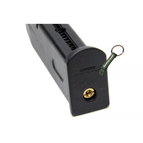 KJW Airsoft Gun Magazine 4 KJ Works 25rds Airsoft 6mm Gas Magazine For HFC M190 / Marui M9 / M92F GBB -Mobile Ring Included