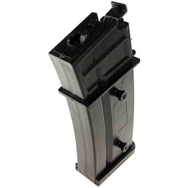 SportPro Airsoft Gun Magazine 3 SportPro Jing Gong 470 Round Polymer High Capacity Magazine for AEG G36 7 Pack Airsoft - Black