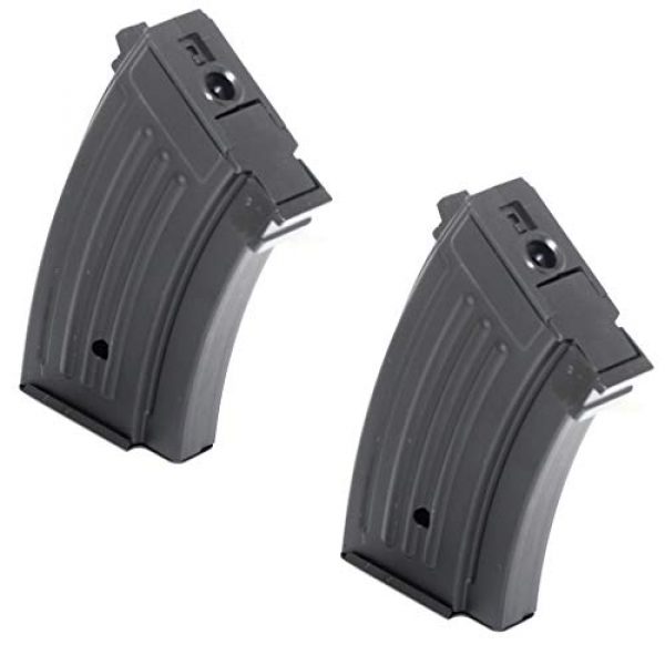 Airsoft Gang Airsoft Gun Magazine 1 Airsoft Parts CYMA 2pcs 220rd AK Beta Hi-Cap Mag Magazine for Tokyo Marui JG AK Series AEG BK