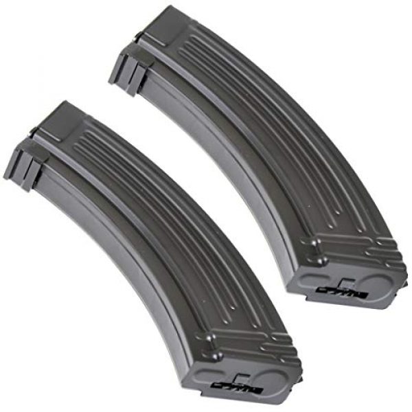 Generica Airsoft Gun Magazine 1 Airsoft Spare Parts 2pcs Pack CYMA 600rd Hi-Cap Magazine for AK-Series AEG Black