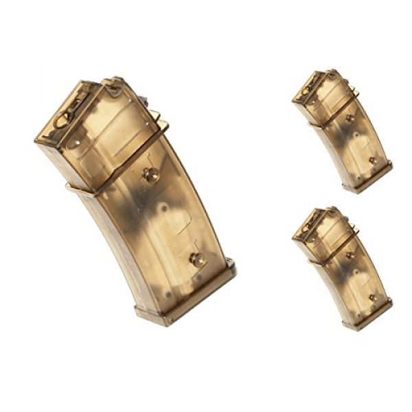Airsoft Shopping Mall Airsoft Gun Magazine 1 Airsoft Shooting Gear 3pcs Pack CYMA 420rd Flash Mag Magazine for G36 Series AEG Semi Transparent