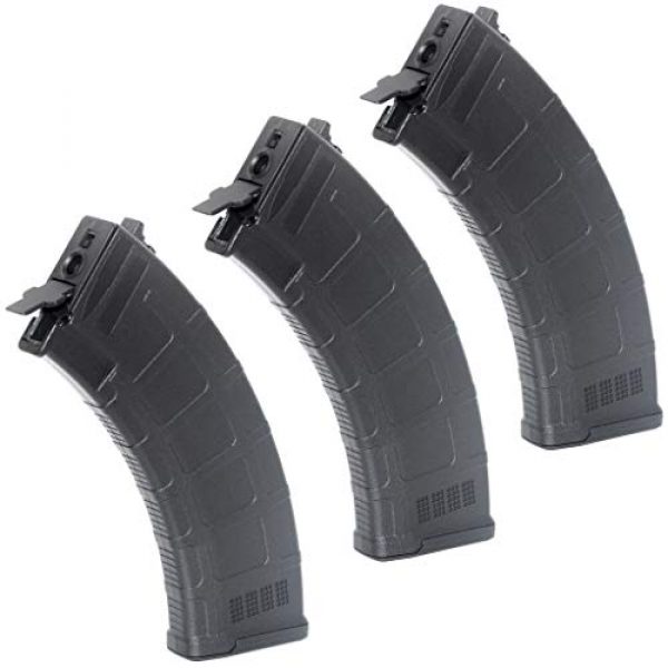 Generic Airsoft Gun Magazine 1 Airsoft Spare Parts CYMA 3pcs 600rd Plastic Waffle Hi-Cap Magazine for CYMA APS D-Boys ICS JG G&P Tokyo Marui AK Series AEG Black
