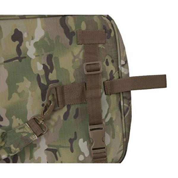 Flying Circle Rifle Case 3 Flying Circle Gear Scoped Carbine Case - MOLLE Compatible - Extra Thick Padding - Locking Zippers on Weapon Compartment - Holds Carbine Rifles Up To 33.5" in Length - 35" x 12.5" x 2.5"
