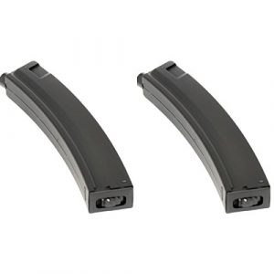 Airsoft Shopping Mall Airsoft Gun Magazine 1 Airsoft Shooting Gear 2pcs Pack CYMA 260rd Hi-Cap Magazine for MP5 Series AEG Black