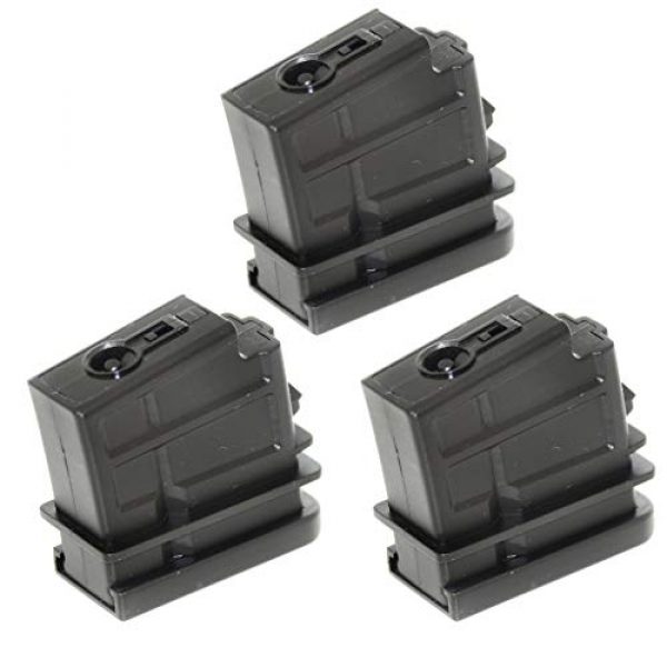 Generica Airsoft Gun Magazine 1 Airsoft Spare Parts 3pcs 16rd Mag Short Type Magazine for Jing Gong (JG) SL8 G36 AEG Black