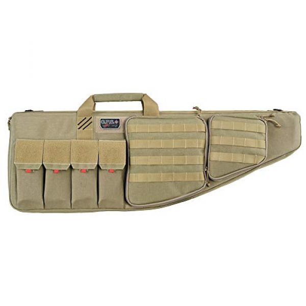 G5 Outdoors Rifle Case 1 GPS Tactical AR Case 35in-External Handgun Case -Tan