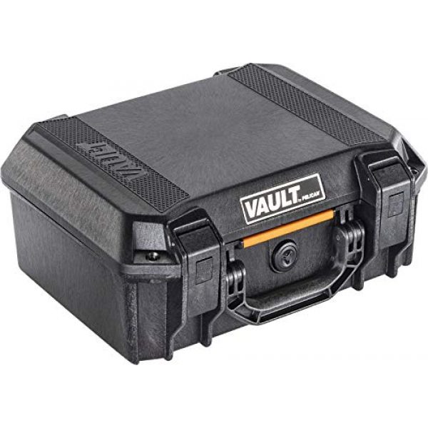 Pelican Pistol Case 1 Vault by Pelican - V200 Pistol Case with Foam (Black)