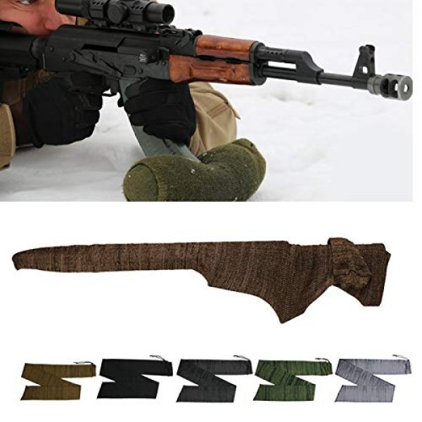 LAUNDRY POUCH Rifle Case 1 LAUNDRY POUCH Gun Sock, Silicone Treated Gun Socks for Rifles, Anti-Rust, Drawstring Closure Gun Sock for Rifles/Shotguns
