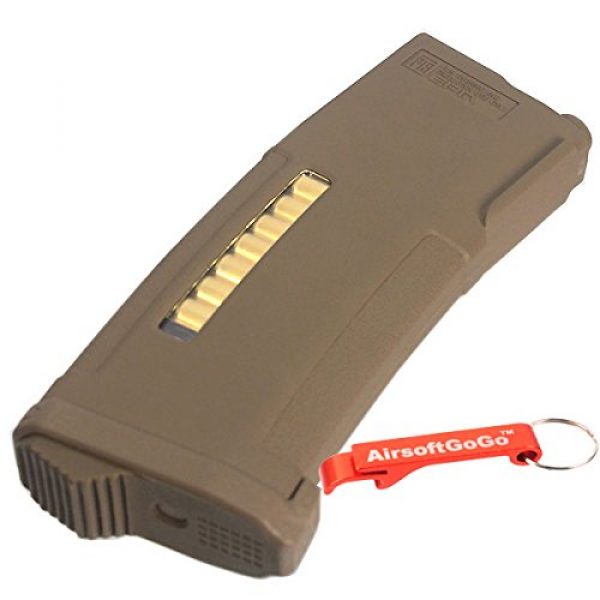 PTS Syndicate Airsoft Gun Magazine 5 PTS EPM 150rd Enhanced Polymer AEG Magazine Black for M4 series AEG Dark Earth [For Airsoft Only]