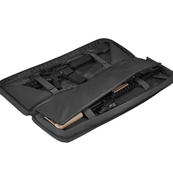 BOW-TAC Rifle Case 3 BOW-TAC Double Long Rifle Gun Case Bag Tactical Rifle Backpack Pistol Soft Firearm Transportation Carbine Case - Lockable Compartment 36",42",46"