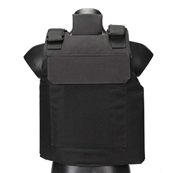 BGJ Airsoft Tactical Vest 6 Hunting Combat CS Vest Black Hawk Green Sports Vest Down Body Armor Plate Tactical Airsoft Carrier Vest CB Camo Woodland Outdoor
