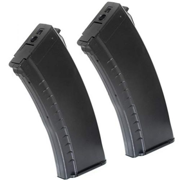 Airsoft Gang Airsoft Gun Magazine 1 Airsoft Parts APS 2pcs 500rd Plastic Hi-Cap Mag Magazine for CYMA ICS Marui AK AEG BK