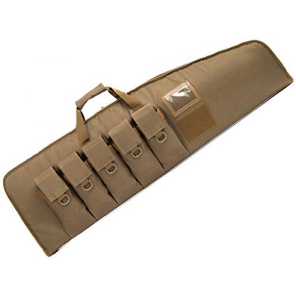AUMTISC Rifle Case 1 AUMTISC Rifle Case Tactical Gun Case for AR15 with 5 Pouches Heavy Duty Rifle Bag for Hunting Shooting Range Sports Storage and Transport