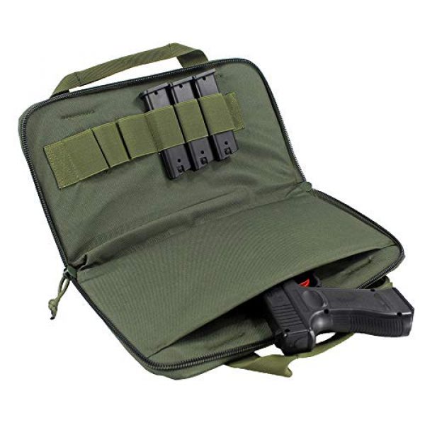 LIVIQILY Pistol Case 1 LIVIQILY Tactical Tough EVA Pistol Case Shooting Range Handgun Bag Magazine Pouch for Gun Storing Transporting