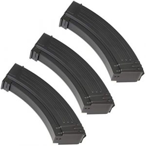 Airsoft Gang Airsoft Gun Magazine 1 Airsoft Parts 3pcs Pack CYMA 600rd Metal Flash Mag Magazine for AK-Series AEG Black
