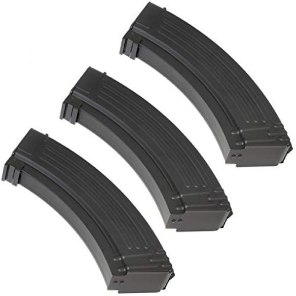 Airsoft Gang Airsoft Gun Magazine 1 Airsoft Parts 3pcs Pack CYMA 600rd Metal Flash Mag Magazine for AK-Series AEG Black