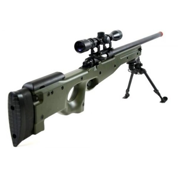 BBTac Airsoft Rifle 3 BBTac BT-96 Bolt Action Sniper Rifle w/ 3-9x Scope and Bipod - OD GREEN