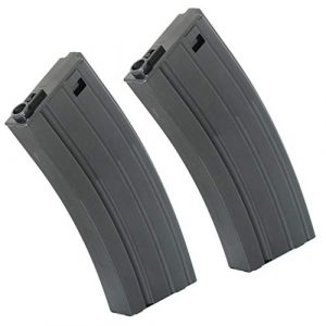 Generica Airsoft Gun Magazine 1 Airsoft Spare Parts CYMA 2pcs 190rd Mid-Cap Mag Magazine for M4 M16 Series Black