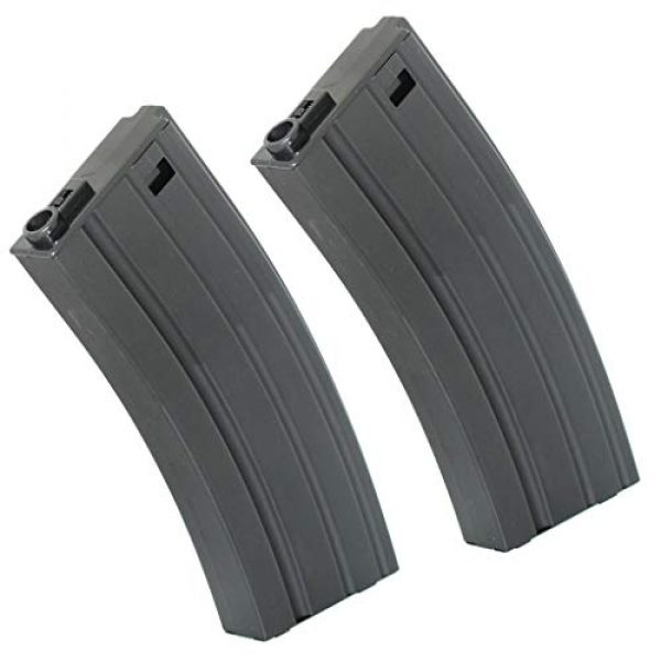 Generica Airsoft Gun Magazine 1 Airsoft Spare Parts CYMA 2pcs 190rd Mid-Cap Mag Magazine for M4 M16 Series Black