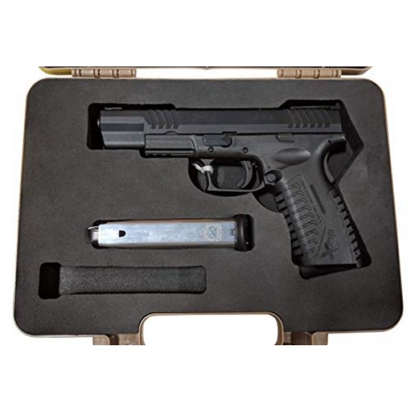 Cedar Mill Fine Firearms Pistol Case 4 Custom EVA Pistol Foam - 1911 Colt Beretta 90 CZ 75 SHADOW 1 and 2 9mm Canik SFX / SA FNH FNS Grand Power Excalibur H&K USP Magnum Research MR9 Ruger American SR11 Smith&Wesson SIG SAUER