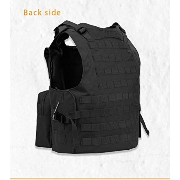 BGJ Airsoft Tactical Vest 5 Military Gear Army Paintball Combat Protective Vest Outdoor Camouflage Tactical Vest for Hunting Airsoft CS Wargame Body Armor