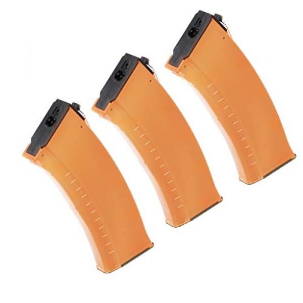 Generic Airsoft Gun Magazine 1 Airsoft Spare Components CYMA 3pcs 150rd Mid-Cap Magazine for CYMA APS D-Boys ICS JG Tokyo Marui AEG AK Orange
