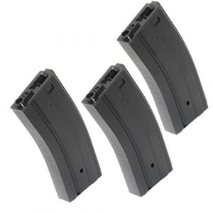 Airsoft Gang Airsoft Gun Magazine 1 Airsoft Parts 3pcs 300rd Hi-Cap Magazine for Tokyo Marui JG CYMA D-Boys Echo1 A&K G&P VFC M4 M16 AEG