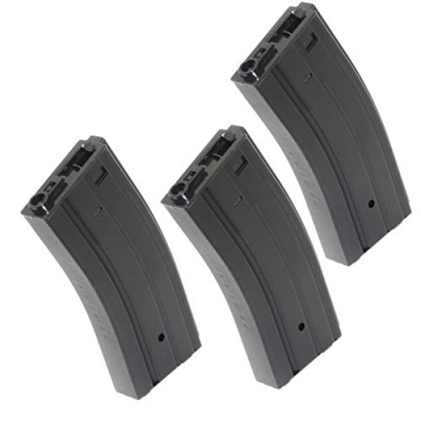 Airsoft Gang Airsoft Gun Magazine 1 Airsoft Parts 3pcs 300rd Hi-Cap Magazine for Tokyo Marui JG CYMA D-Boys Echo1 A&K G&P VFC M4 M16 AEG