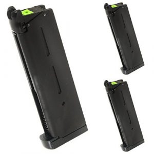 Airsoft Shopping Mall Airsoft Gun Magazine 1 Airsoft Shooting Gear APS 3pcs 25rd Turbo Magazine for Tokyo Marui 1911 APS Marcux Crxius GBB Pistol