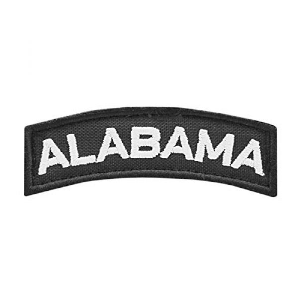 LEGEEON Airsoft Morale Patch 1 LEGEEON Alabama Shoulder Tab AL State Army Morale Tactical Fastener Patch