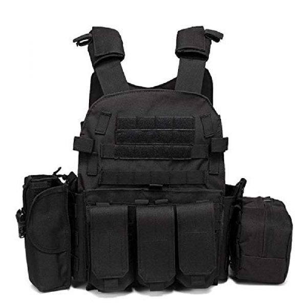 BGJ Airsoft Tactical Vest 5 Outdoor Airsoft Gear 6094 Tactical Molle Vest Paintball CS Games Protection Body Armor Military Shooting Combat Training Vest