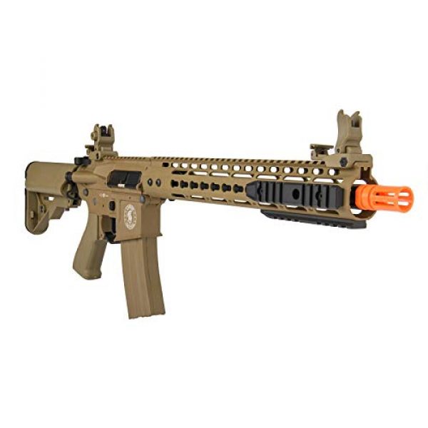 Lancer Tactical Airsoft Rifle 6 Lancer Tactical 12" KeyMod Rail with Picatinny Carbine AEG Airsoft Rifle Tan 395 FPS