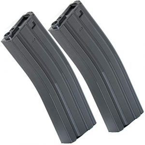 Generic Airsoft Gun Magazine 1 Airsoft Spare Parts 2pcs 500rd Winding Hi-Cap Mag Magazine for M4 M16 Series AEG Black