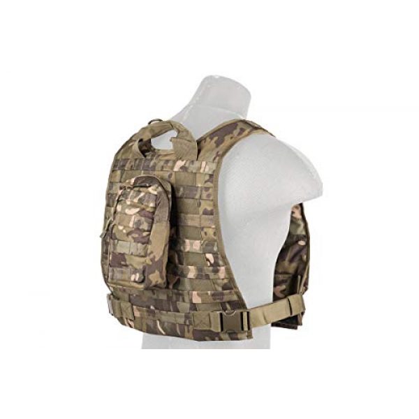 Lancer Tactical Airsoft Tactical Vest 2 Lancer Tactical Ballistic 600D Poly Combat Training Tactical Vest Camo Tropic Adjustable Lightweight
