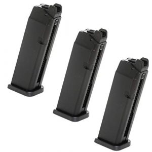 Generica Airsoft Gun Magazine 1 Generica Airsoft Spare Parts APS 3pcs 23rd Top Gas Turbo Magazine for Marui/APS Dragonfly D-MOD GBB Pistol