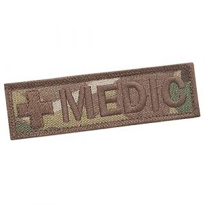 LEGEEON Airsoft Morale Patch 1 LEGEEON Multicam Medic EMS 1x3.5 Medical EMS Paramedic Morale Tactical Military Touch Fastener Patch