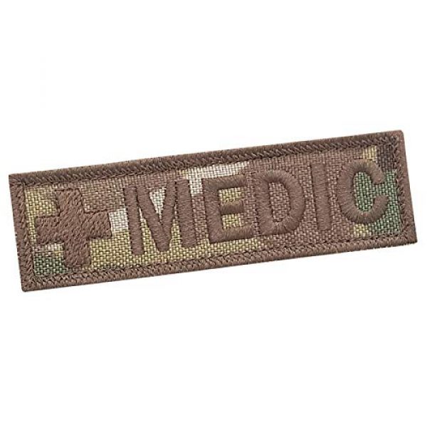 LEGEEON Airsoft Morale Patch 1 LEGEEON Multicam Medic EMS 1x3.5 Medical EMS Paramedic Morale Tactical Military Touch Fastener Patch