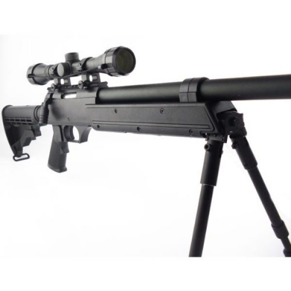 CYMA Airsoft Rifle 1 470 fps cyma aps sr-2 modular full metal bolt action sniper rifle w/ scope & bi-pod pkg - enhanced 2010 model(Airsoft Gun)