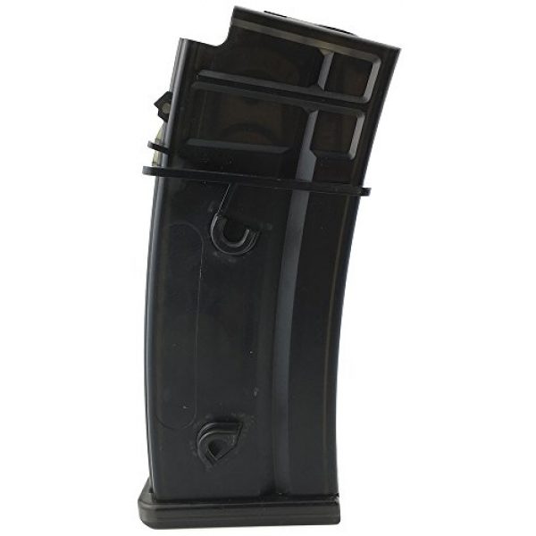 SportPro Airsoft Gun Magazine 1 SportPro 130 Round Polymer Medium Capacity Magazine for AEG G36 Airsoft - Transparent