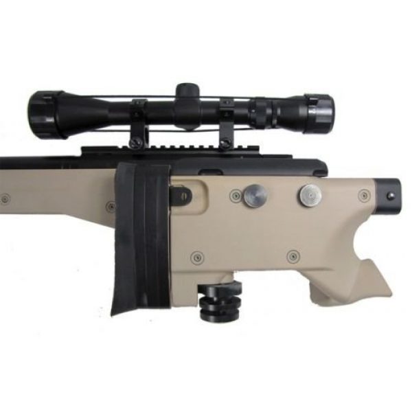 Prima USA Airsoft Rifle 5 well l96 heavy single bolt action spring airsoft sniper rifle with scope tan(Airsoft Gun)