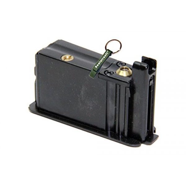 KJW Airsoft Gun Magazine 1 KJ Works 10rds Airsoft Metal 6mm Gas Magazine For M700 -Mobile Ring Included