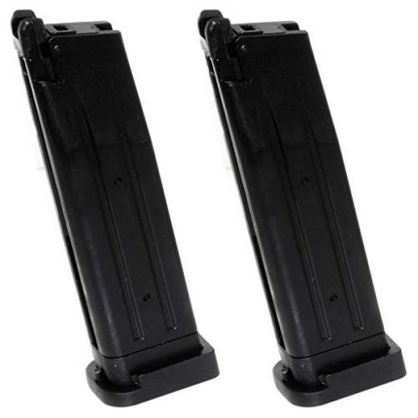 Generic Airsoft Gun Magazine 1 Airsoft Spare Parts 2pcs 30rd Gas Mag Magazine for Army R601 KJ KP-05 Zeon WE Armorer Works Tokyo Marui Hi-Capa 5.1 GBB Pistol
