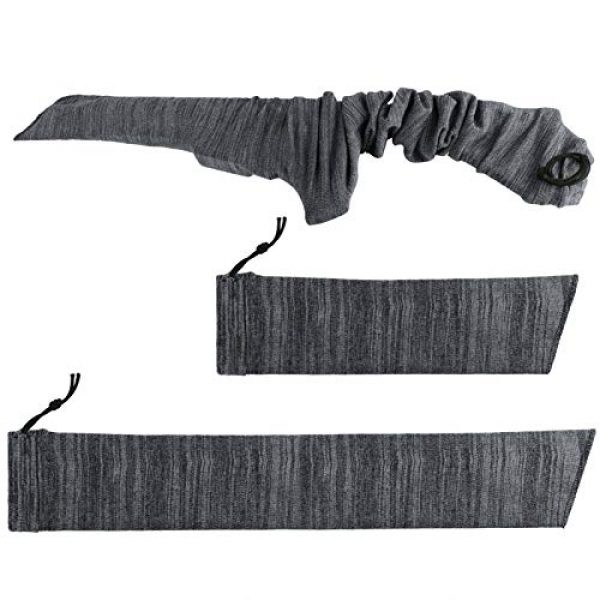 TW TWOD Rifle Sock 1 Twod Gun Socks for Rifle/Shotguns with or Without Scope Storage, Anti-Rust, Silicone Treated, Drawstring Closure 54 Inches and 16 Inches