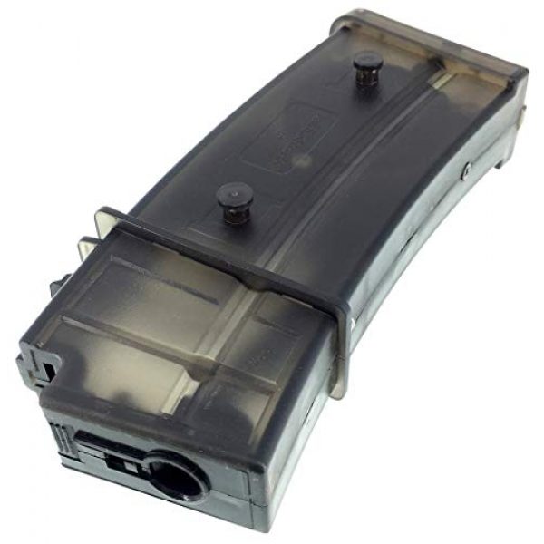 SportPro Airsoft Gun Magazine 6 SportPro Jing Gong 420 Round Flash Polymer High Capacity Flash Magazine for AEG G36 Airsoft - Black