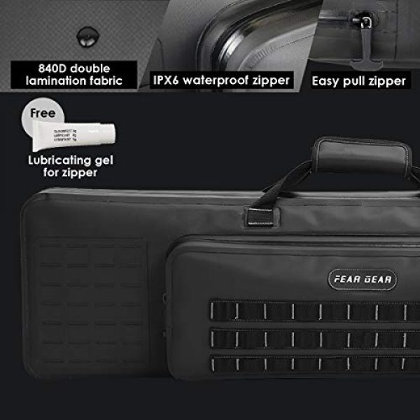 FEAR GEAR Rifle Case 5 FEAR GEAR American Classic Sniping Tactical Double Long Rifle Pistol Airsoft Gun Bag Firearm AR15 Case Gun Cases for Rifles Case Hunting Shotgun Case Waterproof